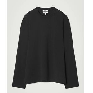 COS Relaxed Cotton-Jersey Long-Sleeved T-Shirt Size S